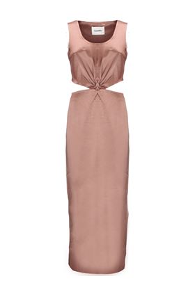 Lucca cut-out satin dress Nanushka | NW23PFDR01377BROWN TERRA